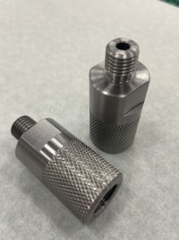 High precision Milling part with  diamond knurling