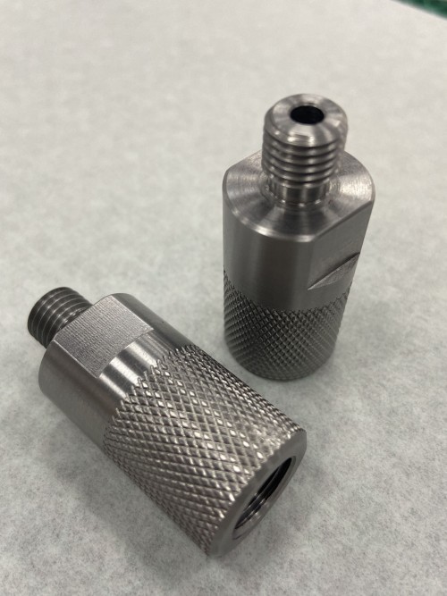 High precision Milling part with  diamond knurling