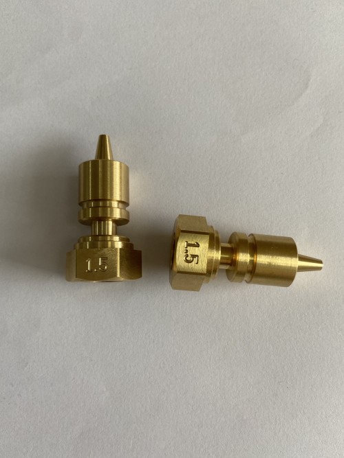 CNC turning machining part with laser engraving