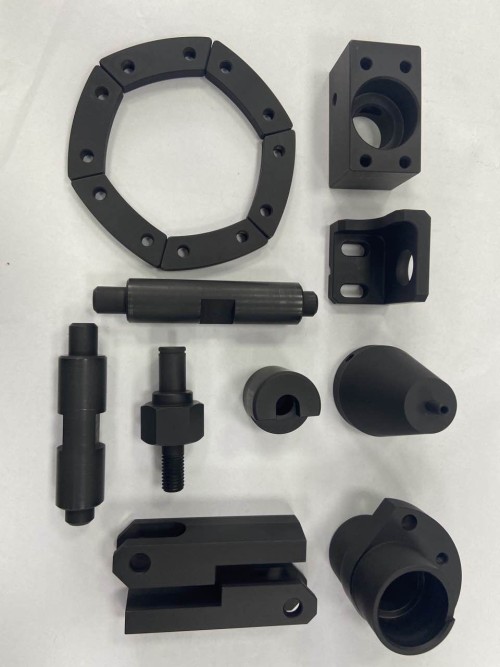 High precision CNC machined part with Low-temperature black chromium plating