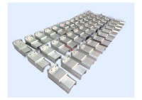 CNC precision aluminum components with oxidized white