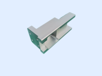 CNC precision aluminum part with oxidized white