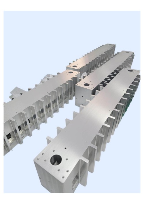CNC custom aluminum A6061 parts with oxidized white process